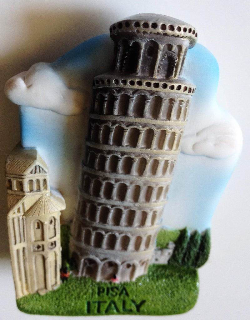 WitnyStore Tiny 2⅞" Leaning Tower Pisa Italy Magnet - Miniature Hand Made Resin 3D Europe Landmark Tourist Attractions Decorative Refrigerator Fridge Magnets Décor Collectible Traveler Souvenirs Gifts - Image 3