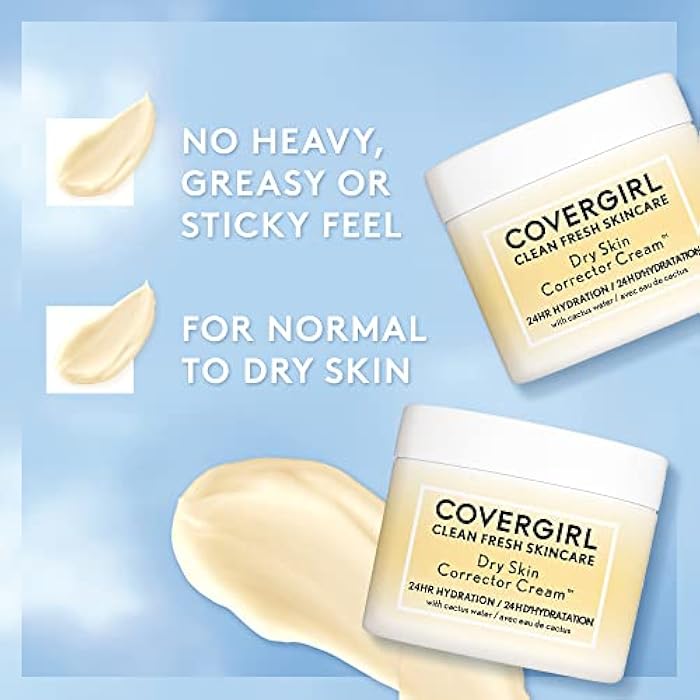 COVERGIRL Clean Fresh Skincare Dry Skin Corrector Cream 2.0 Oz - Image 4