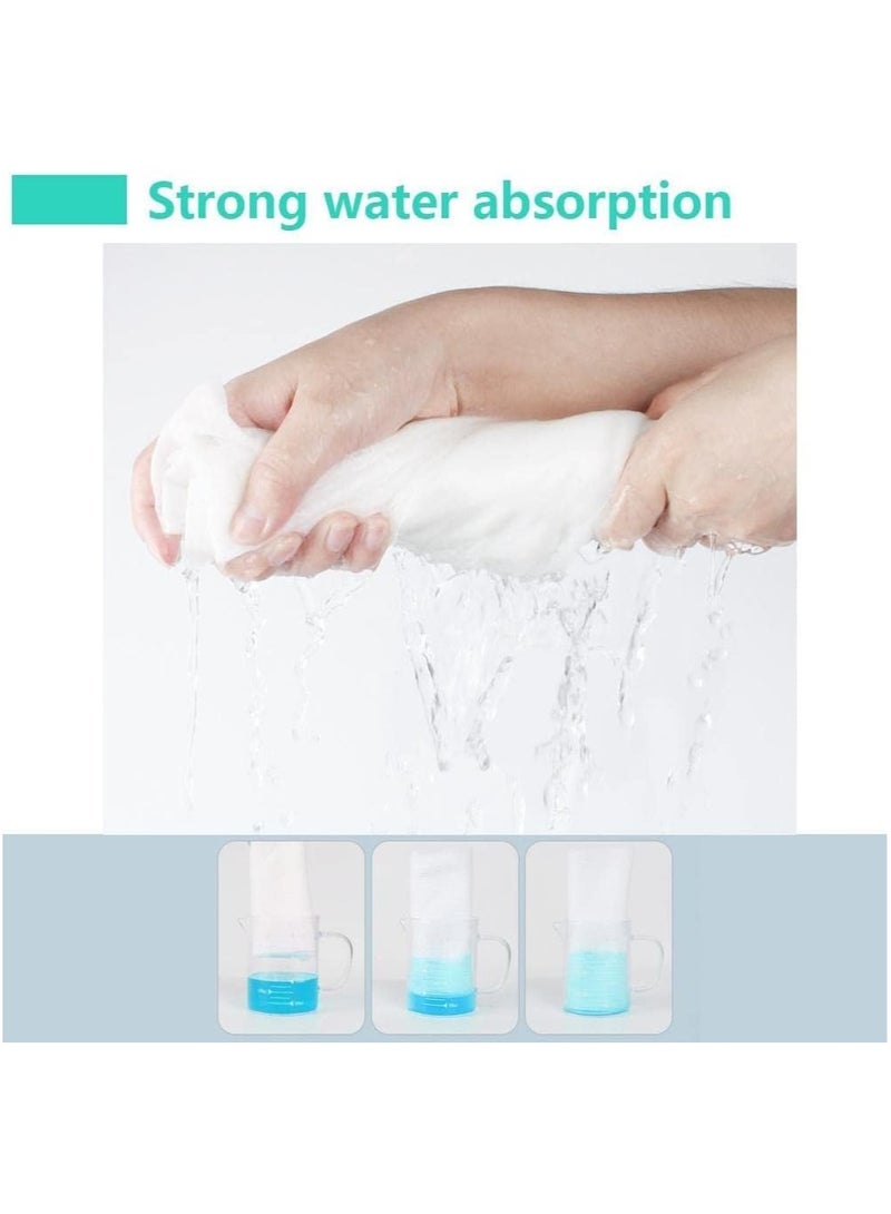 Hihonor 25 Pack Disposable Bath Towels Pure Cotton Big Shower Bath Towels,Soft Body Towel Portable Travel Disposable Towel Salon Towels,White Bath Towels for Beach Swimming Hiking Camping Salon Spa - Image 4