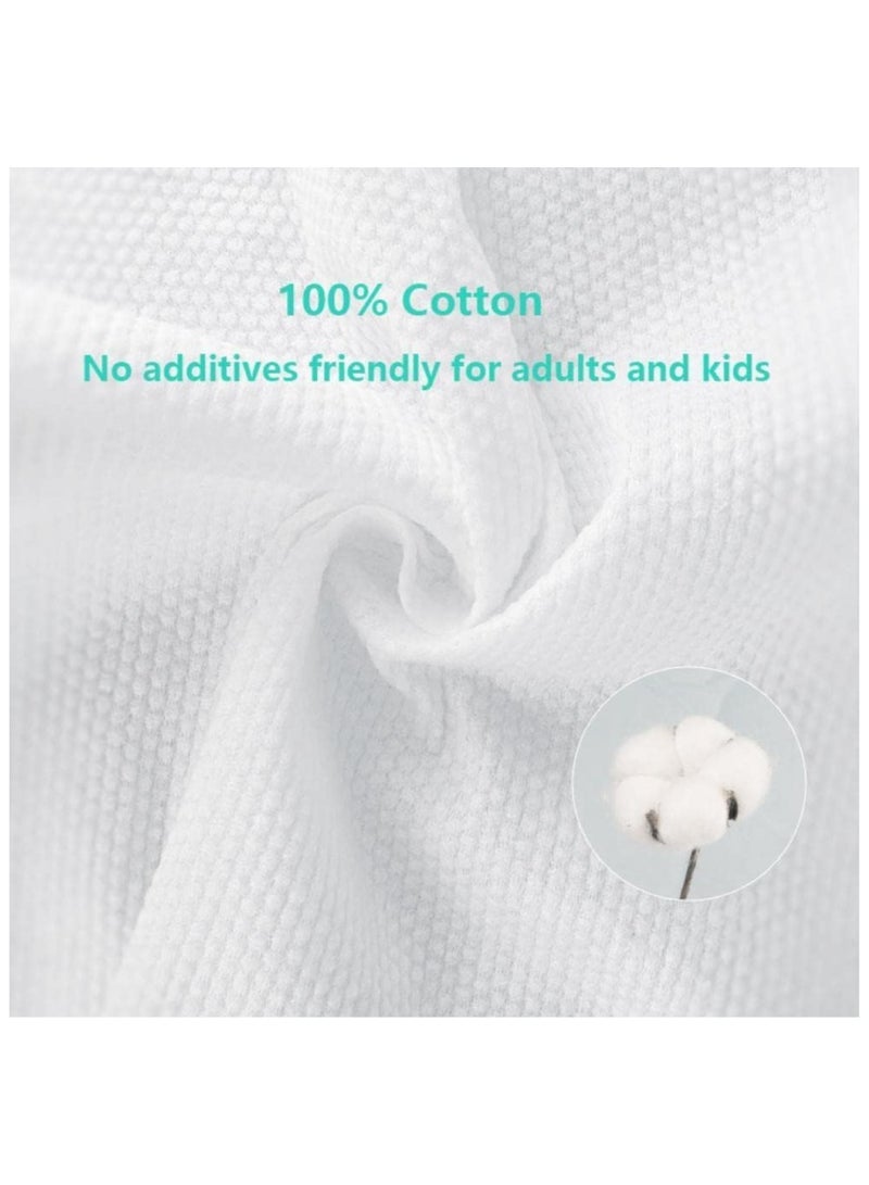 Hihonor 25 Pack Disposable Bath Towels Pure Cotton Big Shower Bath Towels,Soft Body Towel Portable Travel Disposable Towel Salon Towels,White Bath Towels for Beach Swimming Hiking Camping Salon Spa - Image 3