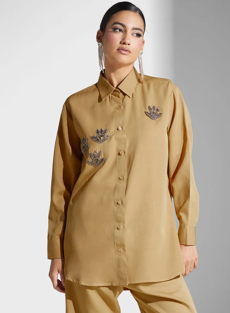 hayas closet Button Down Shirt & Pant Set