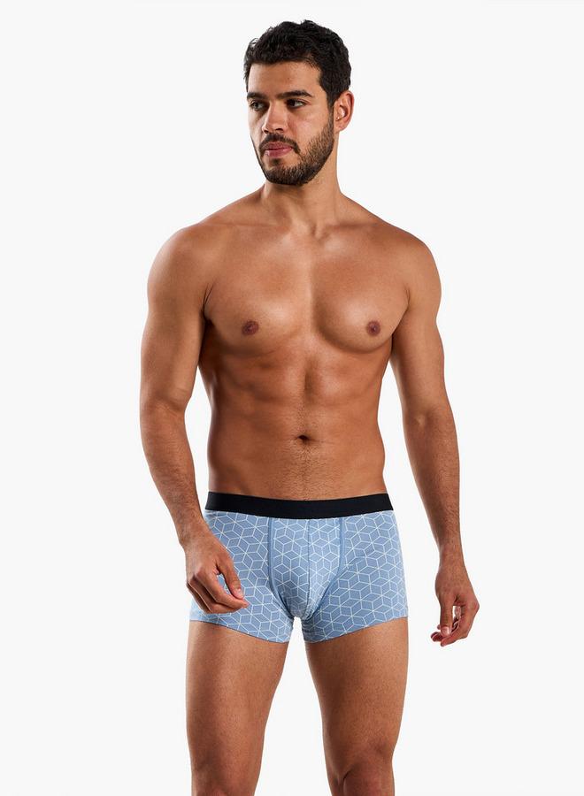 Splash FAV Men Printed Cotton Hipster Trunks Pack of 3 - Image 2