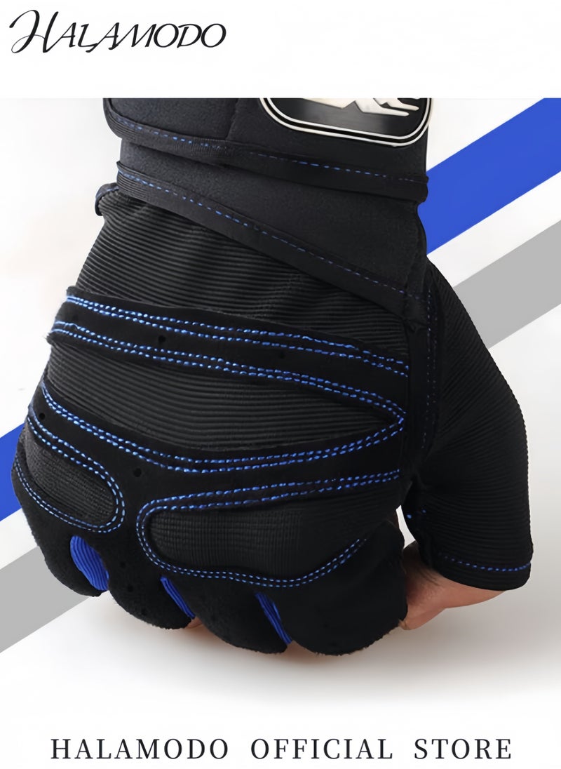 Generic Workout Gloves for Men and Women Pull Palm Protection Exercise Gloves for Weight Lifting, Cycling, Gym, Training, Fitness  - Image 4