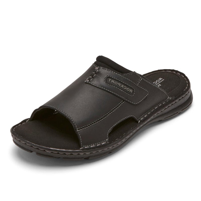 Rockport صندل روك بورت داروين 2 للرجال، جلد أسود 2، 8 عريض - Image 3