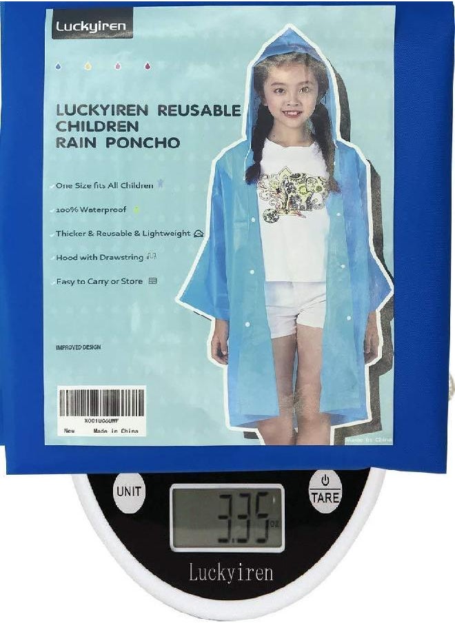 Luckyiren Thicker Reusable Raincoat Rain Poncho Jacket Slicker for Children Boy Girl Kids  - Image 5