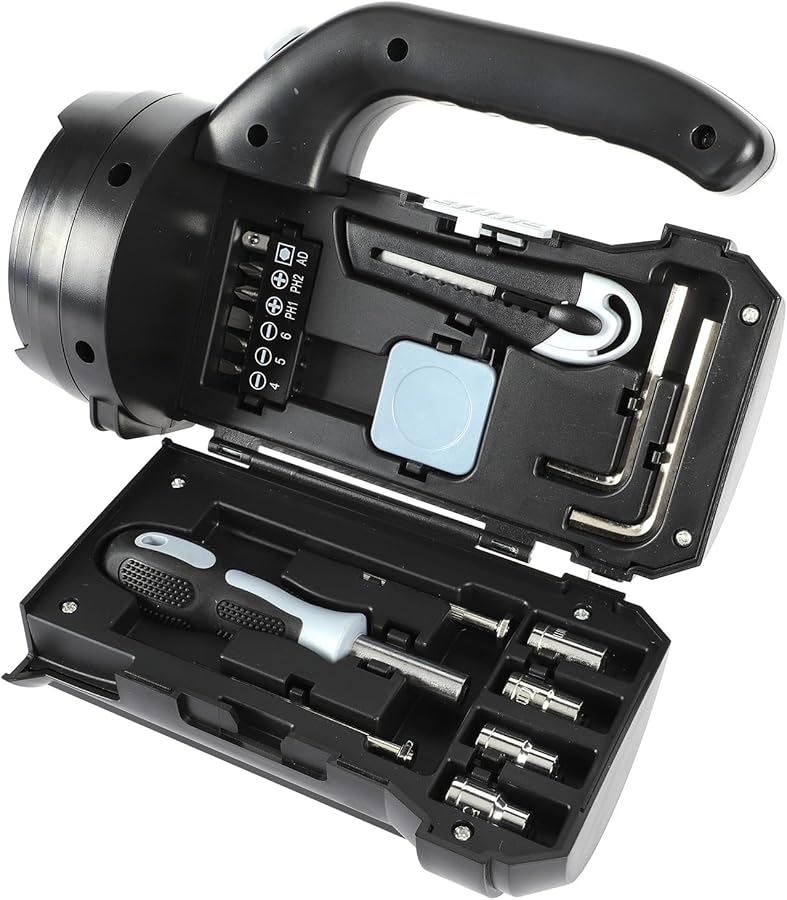 مصباح يدوي خارجي متعدد الوظائف مجموعة أدوات يدوية محمولة للطوارئ للتخييم وإصلاح المنزل - Image 1