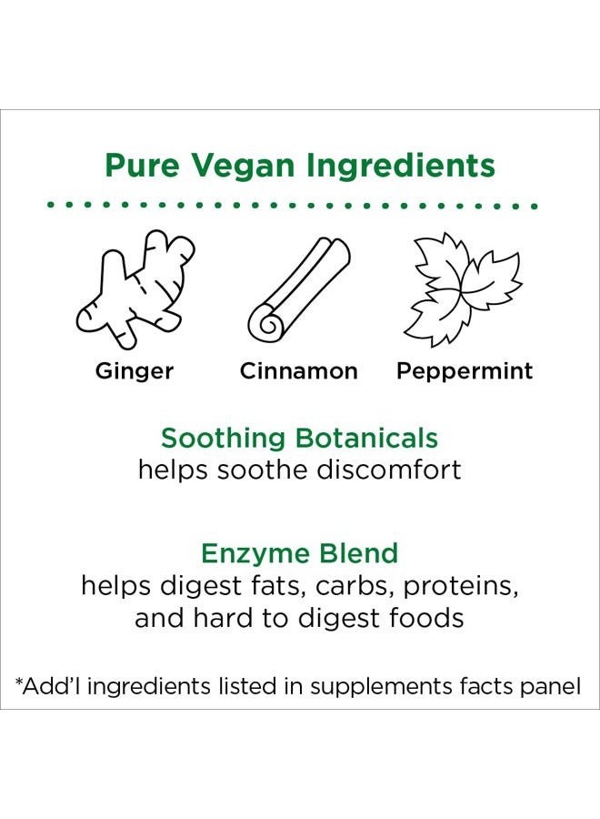 Nbpure Vegan Digestive Enzyme Complex – Daily Bloating, Gas, & Food Digestive Support for Women & Men – 12 Enzymes & 3 Herbs – Lactase, Protease, Lipase, Ginger, Cinnamon, Peppermint + More - Image 5