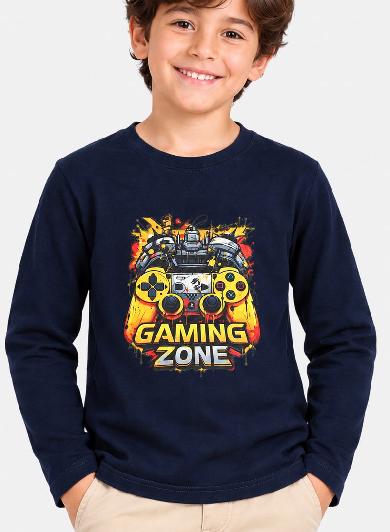 Andora Round Neck Boys T-Shirt With Long Sleeves - Image 4