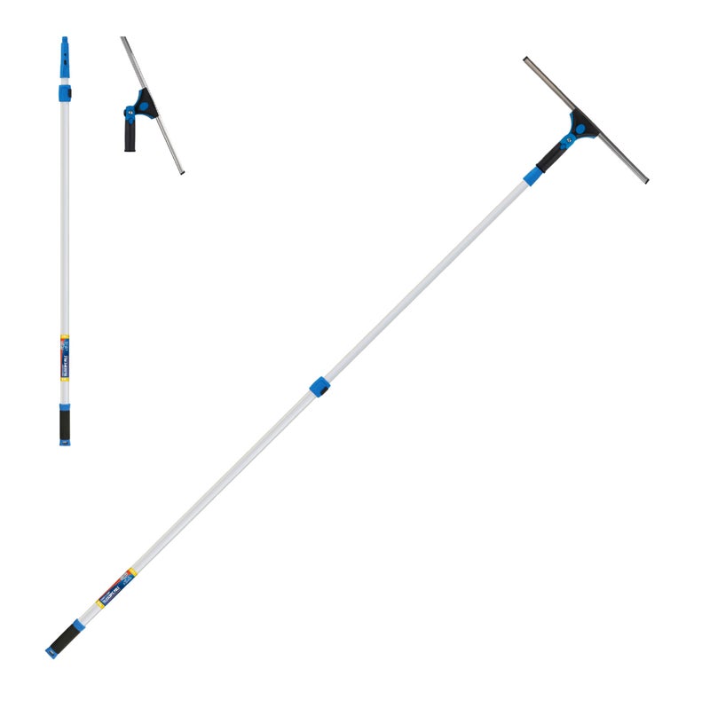Unger Professional 18 Grip Swivel Window  Glass Squeegee  8 Connect  Clean Pole  180Degree Pivoting Handle with Lock Cleaning Supplies Squeegee for Window Cleaning