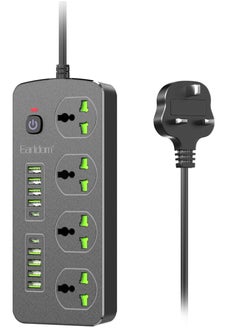 ماركة غير محددة NEW Extension Socket UK EU Plug 3000W with Surge Protection – Power Strip with Quick Charge USB Ports u0026 Phone/Tablet Adapter  - Image 2