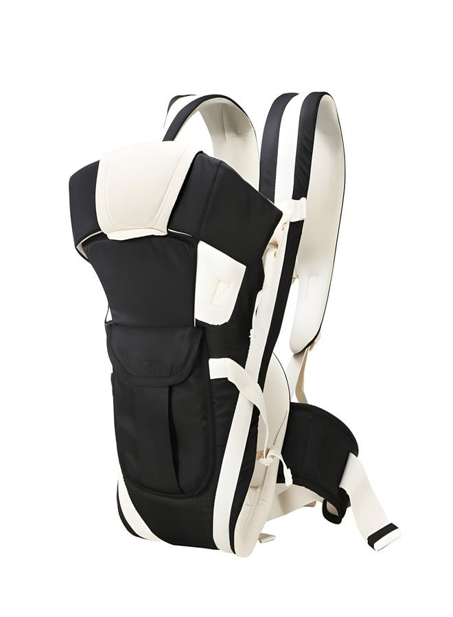 Everstep Bag/Adjustable Hands Free 4 in 1 Baby/Baby sefty Belt/Child Safety Strip/Baby Sling Carrier Bag/Baby Back Carrier Bag Front Carry Facing (Black01) - Image 1