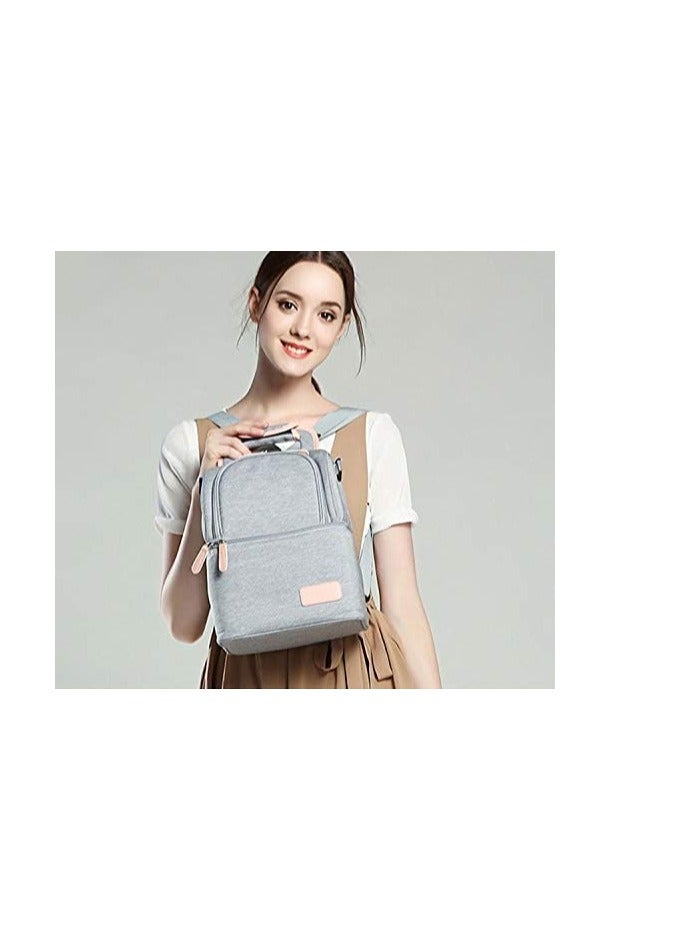GUDOO Waterproof Breast Milk Baby Bottle Cooler Bag Rucksack Portable Thermal Insulated Lunch Box Large Capacity Handbag Baby Milk Bag Freezer for Work Mommy Women Men  - Image 4