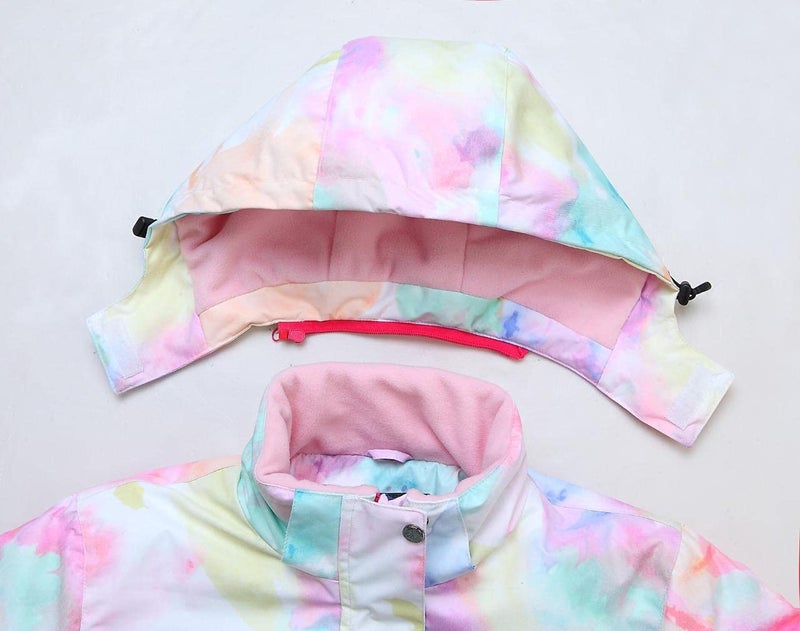 SEARIPE Girls Ski Jacket and Pant Set Winter Warm Snowsuits Kids Toddler Waterproof Outdoor Ski Suit(05SC+Pink-6) - Image 3