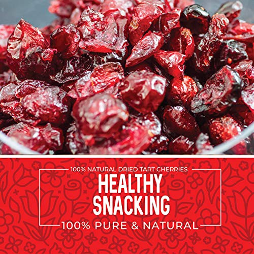 Herbaila Dried Cherries Tart Cherry, Montmorency Tart Cherries, Dried Sour Cherries Fresh, Montmorency Dried Tart Cherries, Dried Cherries, All-Natural Whole Sour Cherry (1lb) - Image 3