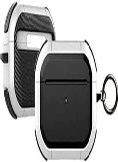 Generic Generic Compatible with Airpods Pro 2nd Generation Case with Lock, AirPod Pro 2 Case for Men Women with Keychain Cool Air Pod Pro 2 Shockproof Protective Case Air Pod Pro 2nd Gen 2022 (Black white) 