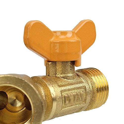 Doublelife SHANOER Solid Brass Y Ball Valve Comfort Grip for Oil and Gas Hoses Connector Splitter Adapter - Image 5