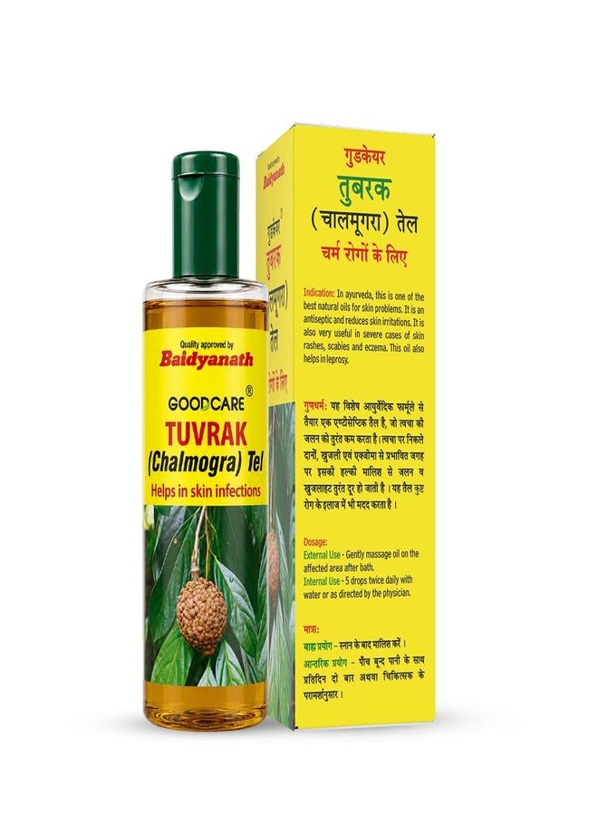GOOD CARE Goodcare Tuvrak Oil (Chalmogra Tel) 100 ML | Ayurvedic solution for Skin Infections, Rashes, Eczema | Soothes Itching & Irritation | Natural Antiseptic | Mineral Oil-Free - Image 4
