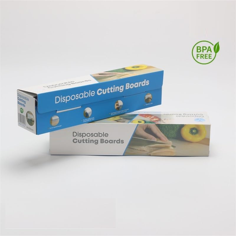 GROPOTIT Antibacterial Disposable Eco-Friendly Cutting Boards Roll, Large Flexible Chopping Mats, BPA Free Food Grade, Easy Clean-Up, for Kitchen & Outdoor (24X1000cm) - Image 2