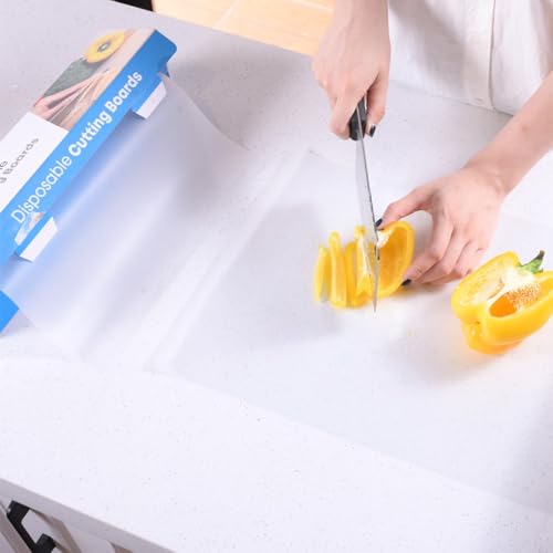 GROPOTIT Antibacterial Disposable Eco-Friendly Cutting Boards Roll, Large Flexible Chopping Mats, BPA Free Food Grade, Easy Clean-Up, for Kitchen & Outdoor (24X1000cm) - Image 1