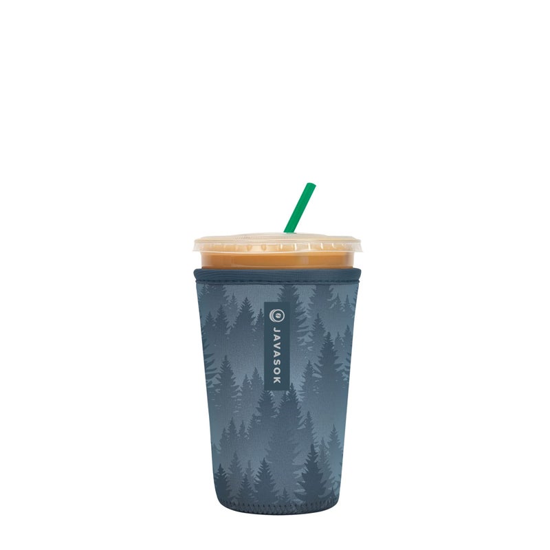 Sok It Java Sok Iced Coffee & Cold Soda Insulated Neoprene Cup Sleeve (Foggy Woods  Medium: 22-28oz) - Image 1