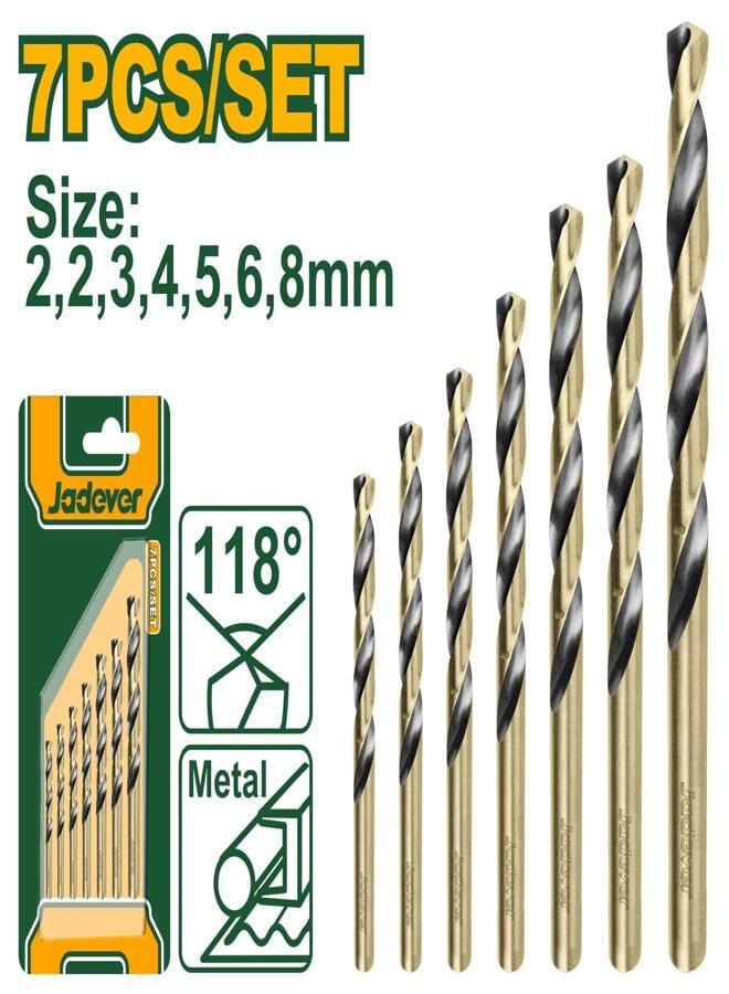 Jadever Jadever Hss Twist Drill Bits Set 7Pcs Jdtd3K01 