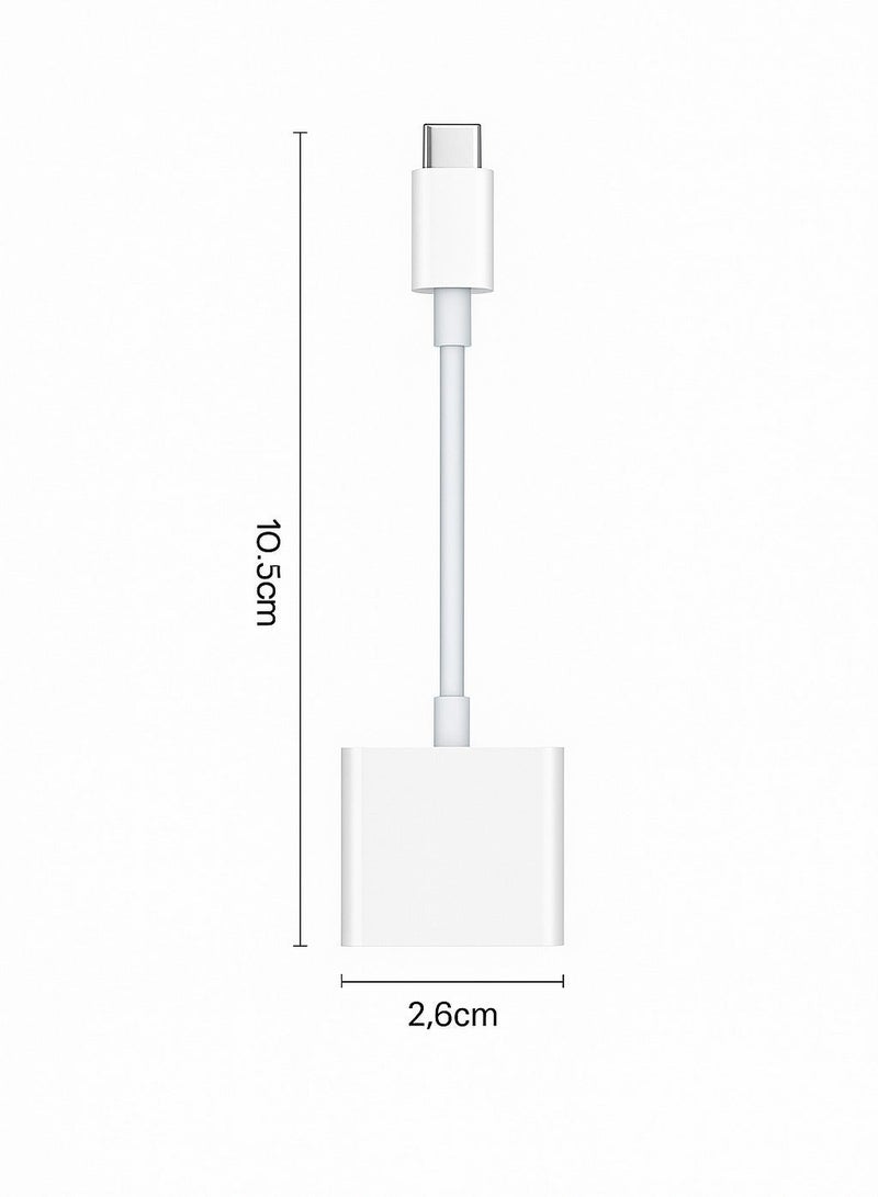 محول USB‑C إلى AUX بمقاس 3.5 ملم + شحن PD – صوت عالي الدقة – توافق عالمي مع USB‑C - Image 3