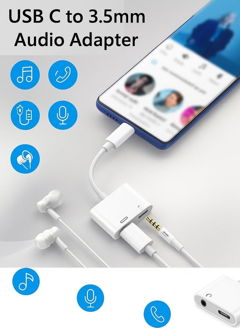 محول USB‑C إلى AUX بمقاس 3.5 ملم + شحن PD – صوت عالي الدقة – توافق عالمي مع USB‑C - Image 5