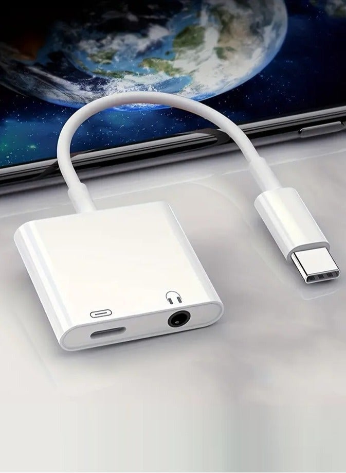 محول USB‑C إلى AUX بمقاس 3.5 ملم + شحن PD – صوت عالي الدقة – توافق عالمي مع USB‑C - Image 2