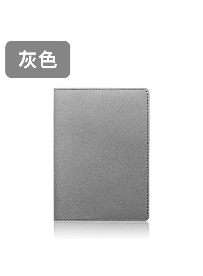 Multi-color Thick Pu Leather Customizable Logo Passport Holder Passport Cover With Paper Card Luggage Tag Suit