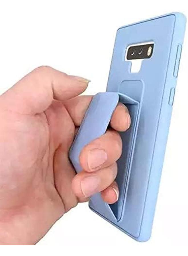 erorex Samsung Galaxy Note 9 Wristband Bracket Stand With Steel Support Magnet Car Holder Design Mobile Phone Protective Cover Case Gray - Image 3