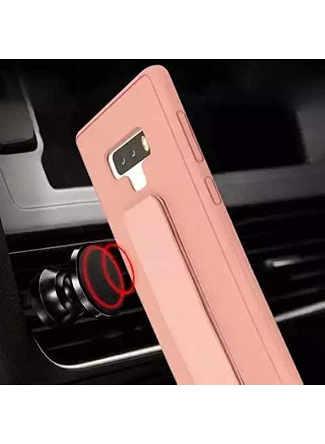 erorex Samsung Galaxy Note 9 Wristband Bracket Stand With Steel Support Magnet Car Holder Design Mobile Phone Protective Cover Case Gray - Image 5