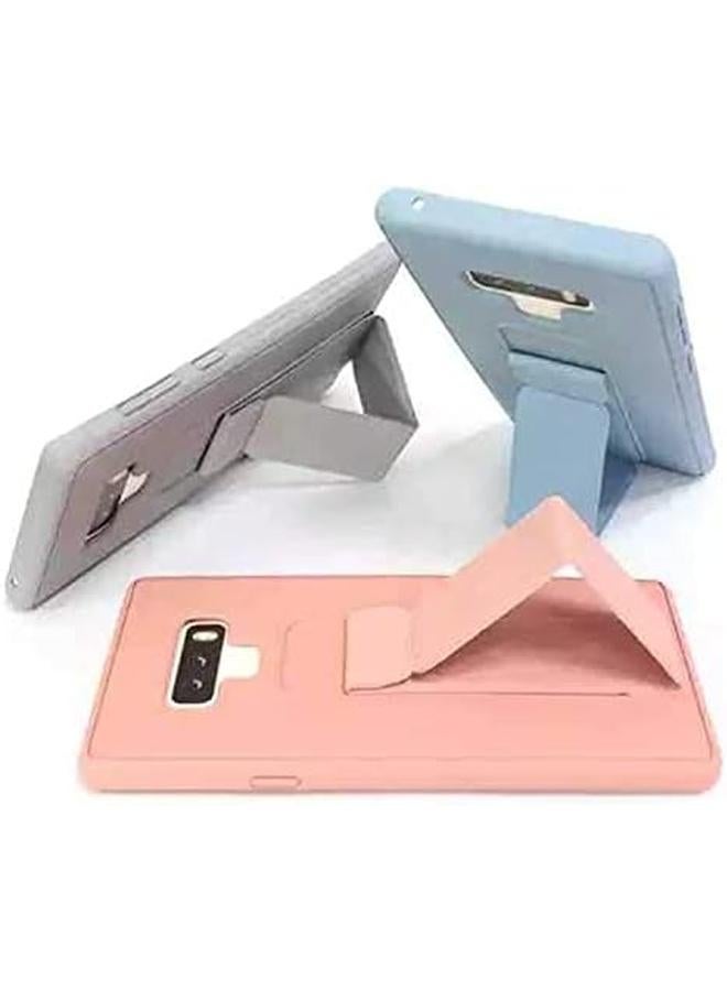 erorex Samsung Galaxy Note 9 Wristband Bracket Stand With Steel Support Magnet Car Holder Design Mobile Phone Protective Cover Case Gray - Image 2