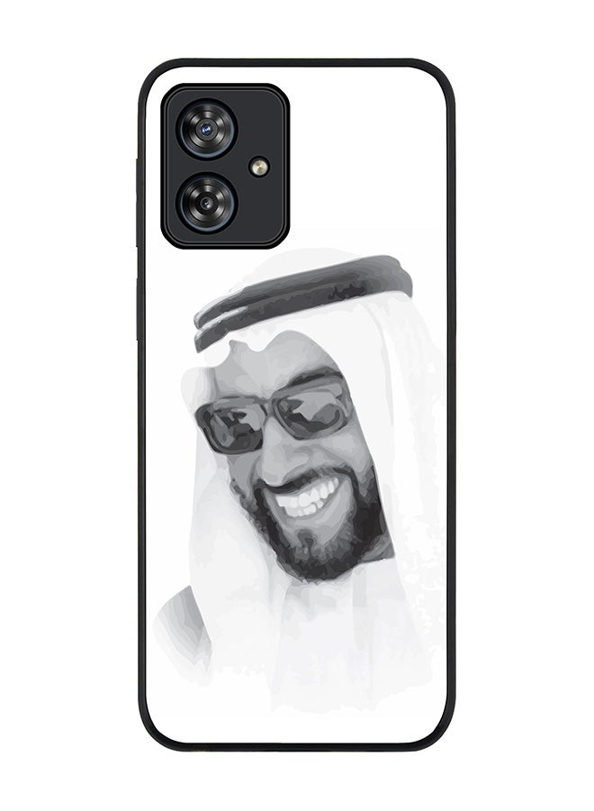 Stylizedd Rugged Black edge case for Motorola Moto G54 / Motorola Moto G54 Power / Motorola Moto G64 5G, Slim fit Flexible Thin Cover - Zayed, Our Father - Image 1