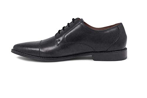 Florsheim أحذية فلورشايم® مونتينارو كاب تو أكسفورد للرجال - جلد علوي - بطانة مصنوعة من مواد صناعية - نعل ميموري فوم أسود ناعم 12 م (D) - Image 1