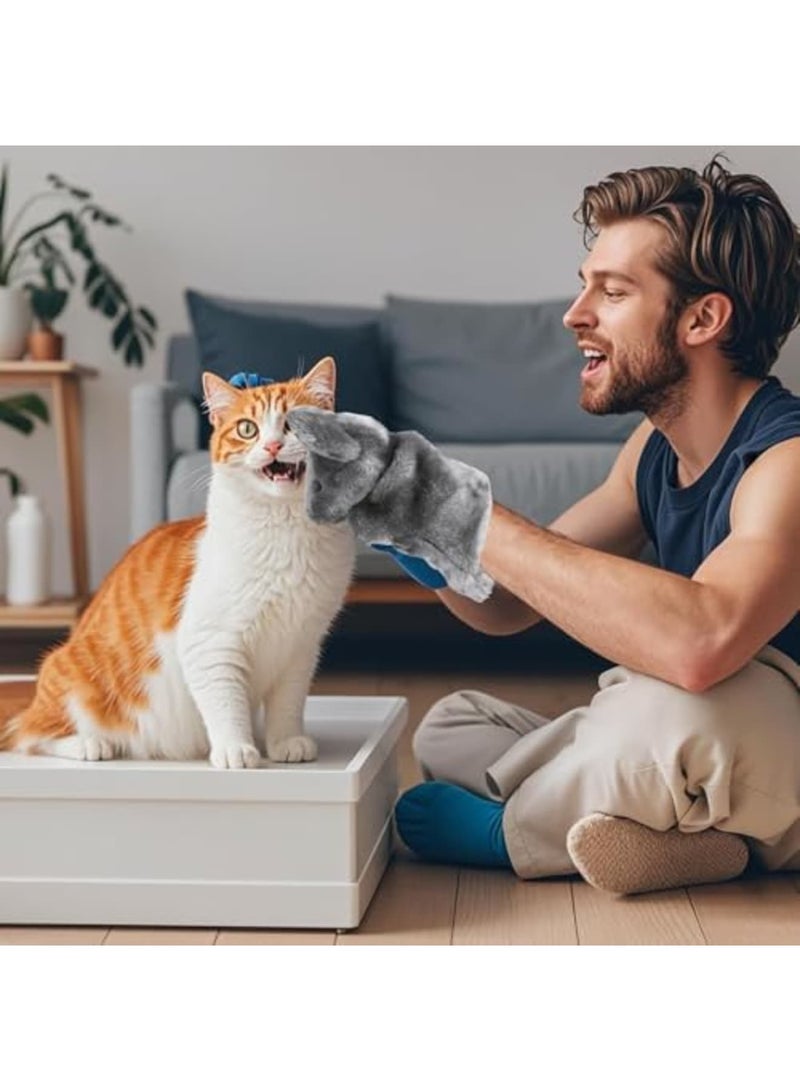 سيوسي Interactive Cat Toy Puppet Glove for Indoor Play, Soft Wrestling Glove for Cats Mental Exercise and Bonding, Safe Pet Glove Toy for Cats and Kittens, Ideal Gift for Pet Owners (Brown) - Image 5