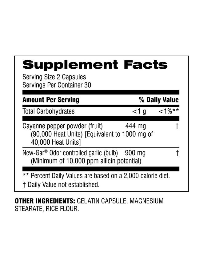 Botanic Choice Super Garlic Plus Cayenne, 60 Capsules - Image 2