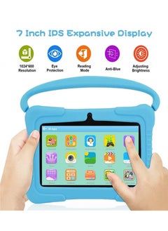 Generic 7 Inch Android Kids Tablet PC For Study Education 1G RAM 16G ROM WiFi 1024x600 Children Tablets With Silicone Tablet Case  - Image 1