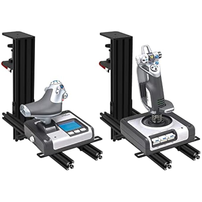 rayihni 2 SET THE DESK MOUNT FOR THE FLIGHT SIM GAME JOYSTICK, THROTTLE AND HOTAS SYSTEMS. FULLY SUPPORT ALMOST ALL OF FLIGHT SIM GAME HAND-CONTROL DEVICES COMPATIBLE WITH THRUSTMASTER HOTAS WARTHOG - Image 2