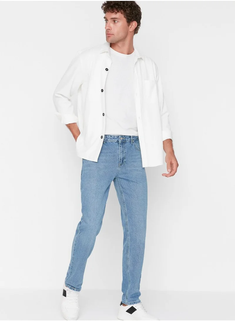trendyol Light Wash Straight Fit Jeans
