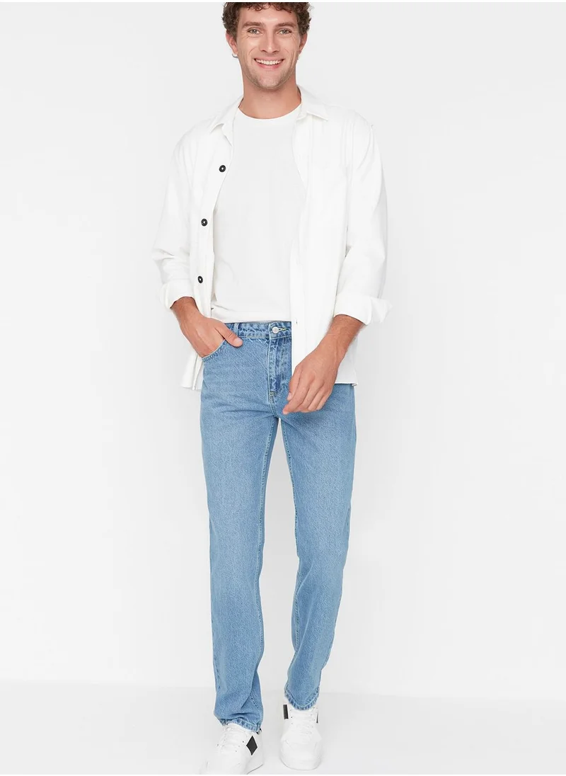 trendyol Light Wash Straight Fit Jeans