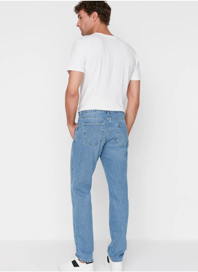 trendyol Light Wash Straight Fit Jeans