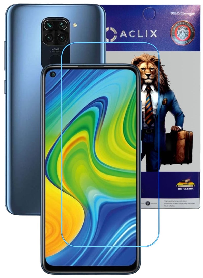 ACLIX Antistatic ESD Dustproof Premium Quality High Definition Clear Tempered Glass Screen Protector Designed For Xiaomi Redmi Note 9 - Image 1
