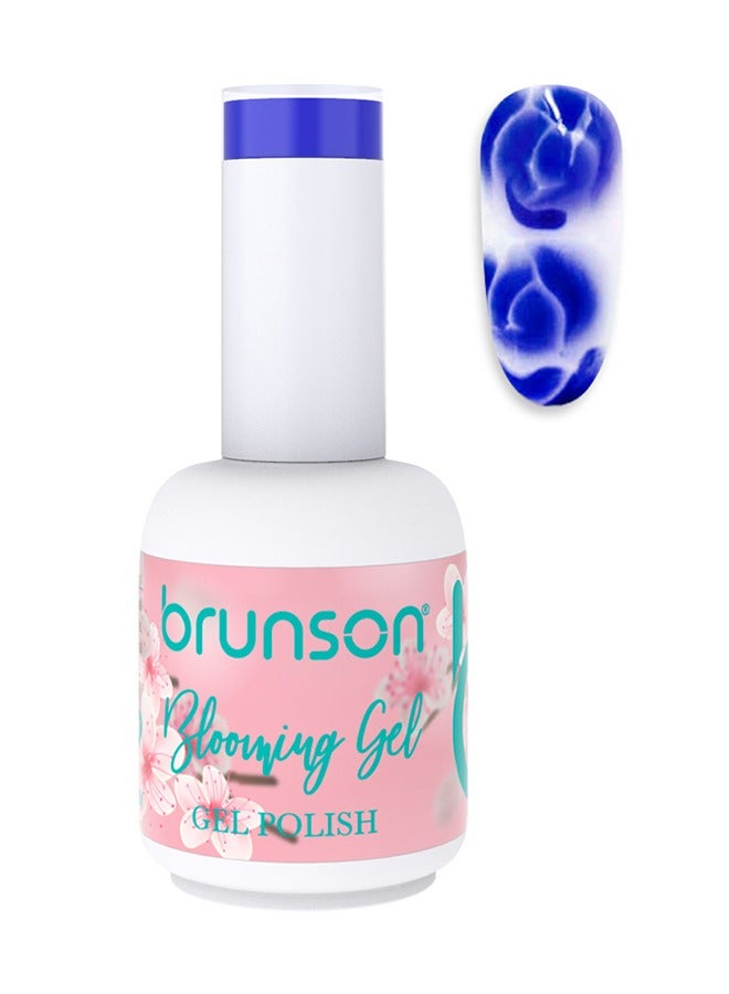 brunson طلاء أظافر جل بلومينج بتصميم فني على شكل زهرة متفتحة، طلاء أظافر جل قابل للنقع بتأثير الأشعة فوق البنفسجية، طلاء أظافر جل هجين من BBGBU