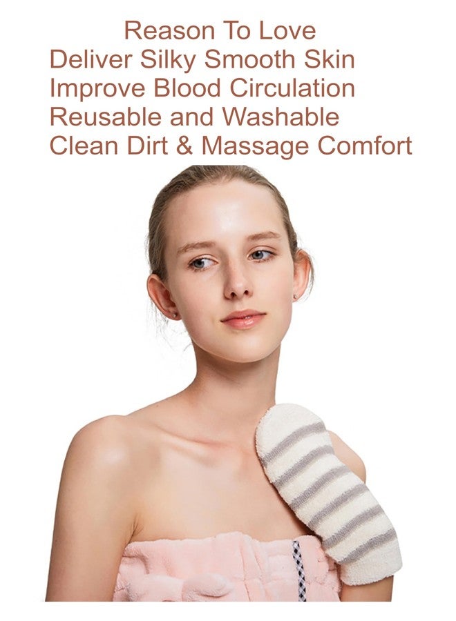 KitchenFest® Bath Glove high Lather Cleansing For Men & Women | Skin Care | Fun Shower Time | Scrub off Dead Skin | Body massage | Gentle Exfoliation (M, 2) - Image 5