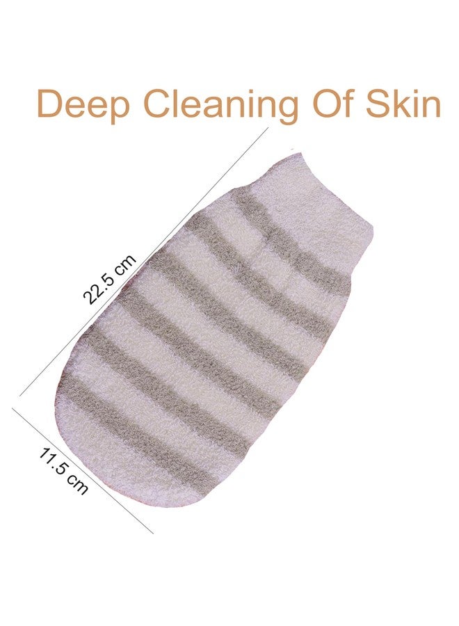 KitchenFest® Bath Glove high Lather Cleansing For Men & Women | Skin Care | Fun Shower Time | Scrub off Dead Skin | Body massage | Gentle Exfoliation (M, 2) - Image 3