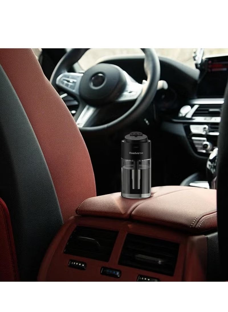 ROADVERSE Car Perfume Diffuser – Natural Air Freshener with Long-Lasting Fragrance | Smart Auto/Off Feature | Aromatherapy Scent Diffuser & Starry Projector Lamp | Compact Humidifier & Air Purifier for Car, Home & Office – Fresh & Relaxing Atmosphere  - Image 2
