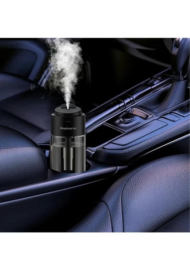 ROADVERSE Car Perfume Diffuser – Natural Air Freshener with Long-Lasting Fragrance | Smart Auto/Off Feature | Aromatherapy Scent Diffuser & Starry Projector Lamp | Compact Humidifier & Air Purifier for Car, Home & Office – Fresh & Relaxing Atmosphere  - Image 4