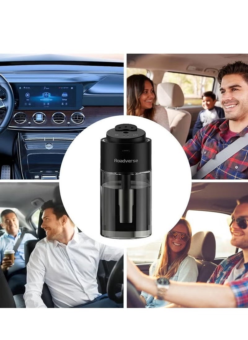 ROADVERSE Car Perfume Diffuser – Natural Air Freshener with Long-Lasting Fragrance | Smart Auto/Off Feature | Aromatherapy Scent Diffuser & Starry Projector Lamp | Compact Humidifier & Air Purifier for Car, Home & Office – Fresh & Relaxing Atmosphere  - Image 3