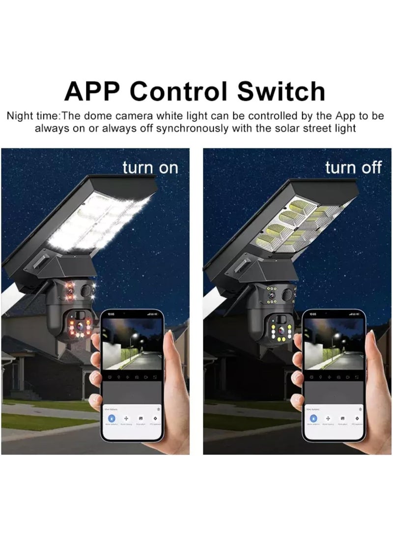ELTRAZONE 8MP Solar CCTV Camera with Streetlight & 64GB Card – Dual Lens 4G Smart Security Camera, HD 3MP Surveillance, Motion Tracking, Night Vision, Two-Way Audio, App Remote Control – 1 Piece - Image 4