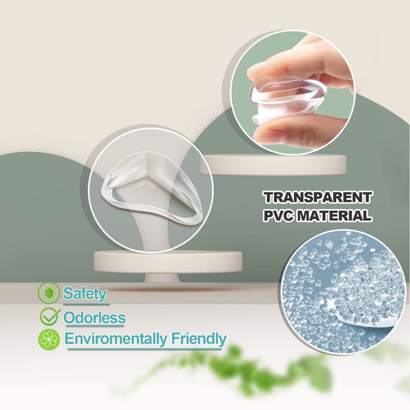 Gudui 12 Pack Corner Protector Baby Clear Corner Guards Sharp Corner Cover Bumper Stop Head Injuries Tables, Furniture & Sharp Corners Baby Proofing - Image 3